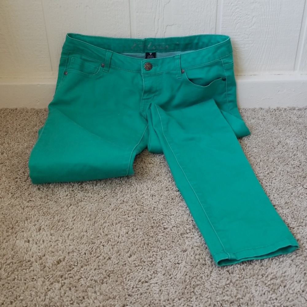 Aqua/Turquoise Skinny Jeans